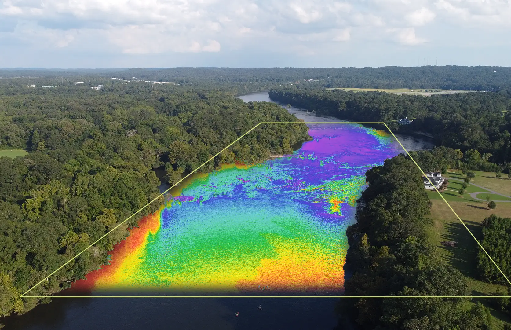 water monitoring using hyperspectral device